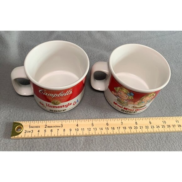 Vintage Campbells Soup Mugs Set Of 2 - Homestyle & Mm! Mm! Good! - Picture 7 of 8